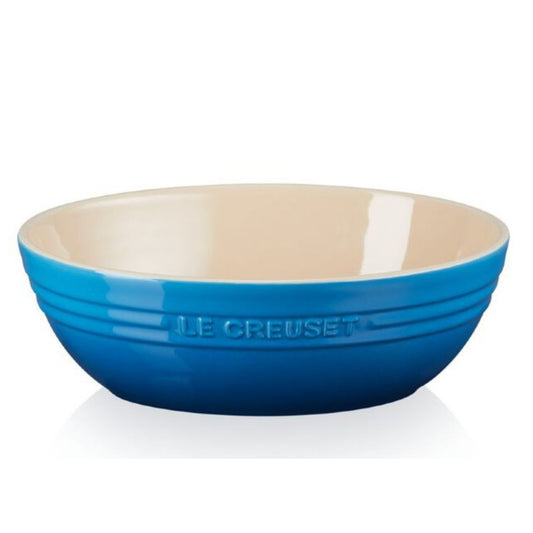 Bowl para Servir Oval Cermica Azul Marseille 29cm Le Creuset